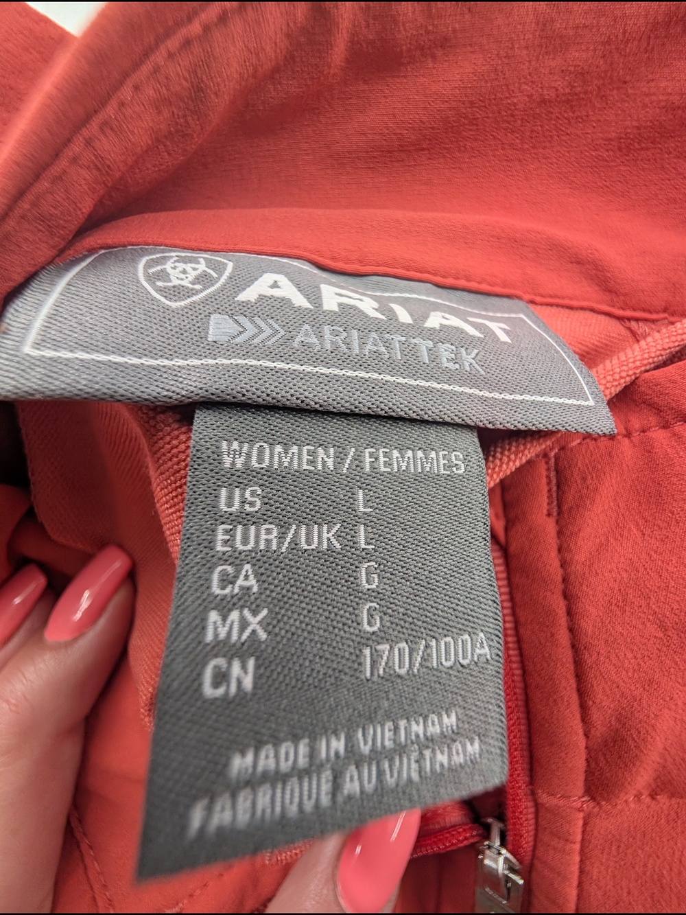 Ariat rust red softshell jacket - Picture 4 of 4